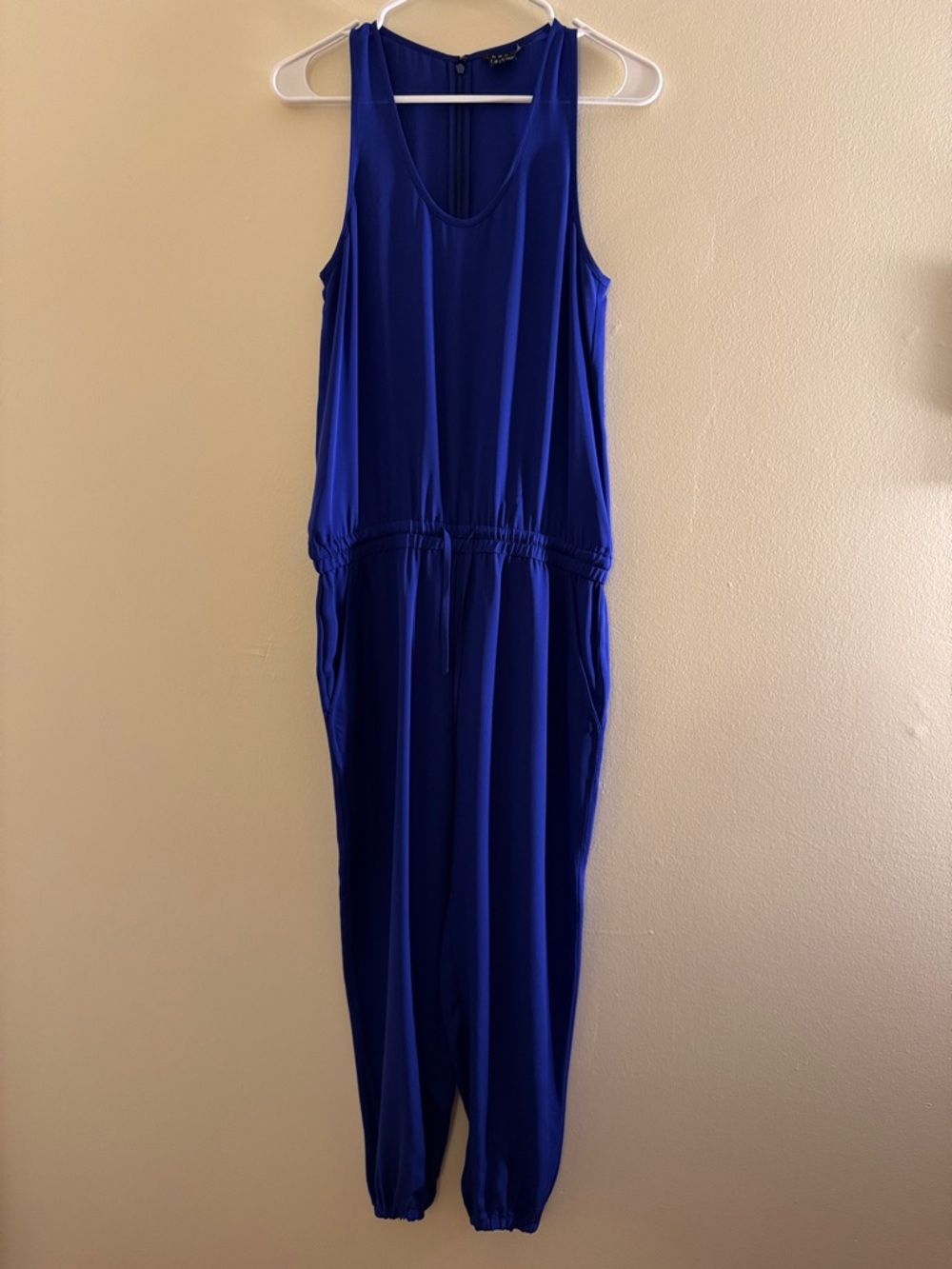Theory Electric Blue Sleeveless Jumpsuit